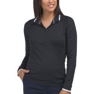 NWT, UNDER ARMOUR Black UPF 50 Quarter-Zip Top - Medium